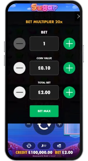 Choose your bet size